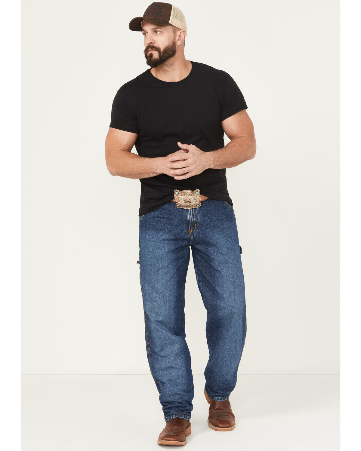 Cinch Men's Blue Label Tapered Loose Fit Jeans 