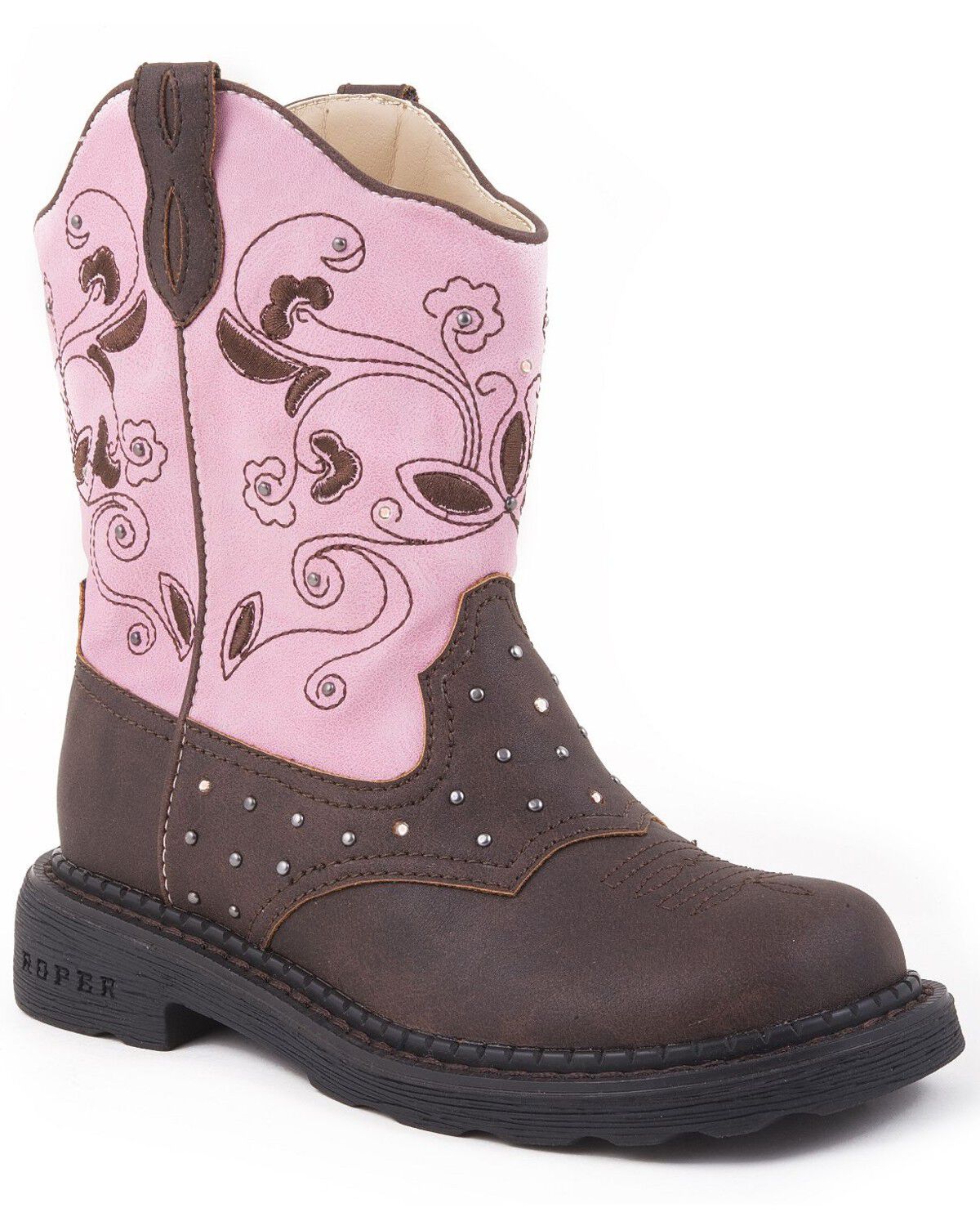 Roper Girls' Light Up Western Boots 