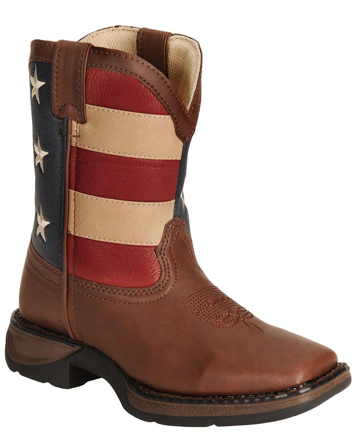 Durango Boys' American Flag Western Boots - Square Toe 