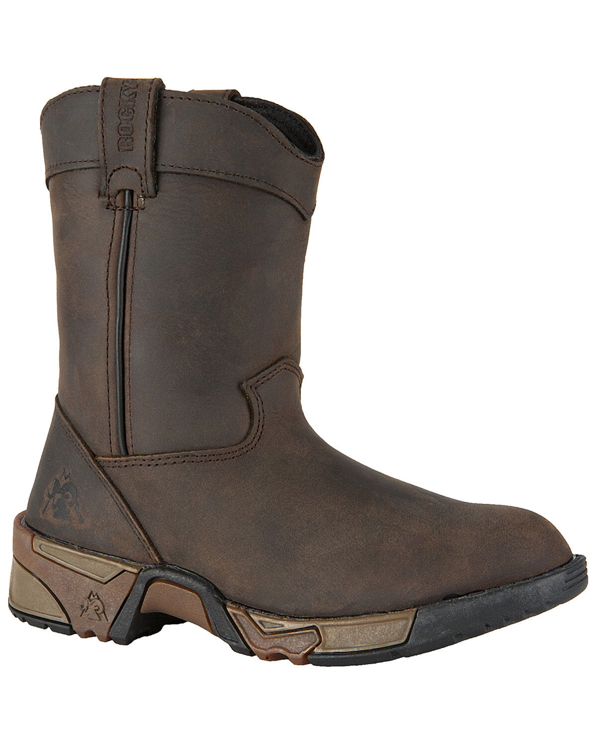Rocky Boys' Southwest Pull On Boots - Round Toe 