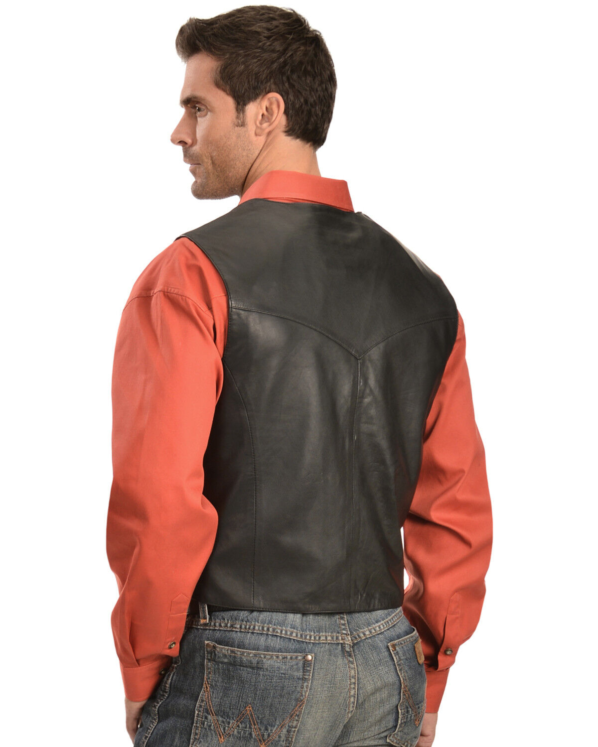 Scully Men's Lambskin Snap Front Vest