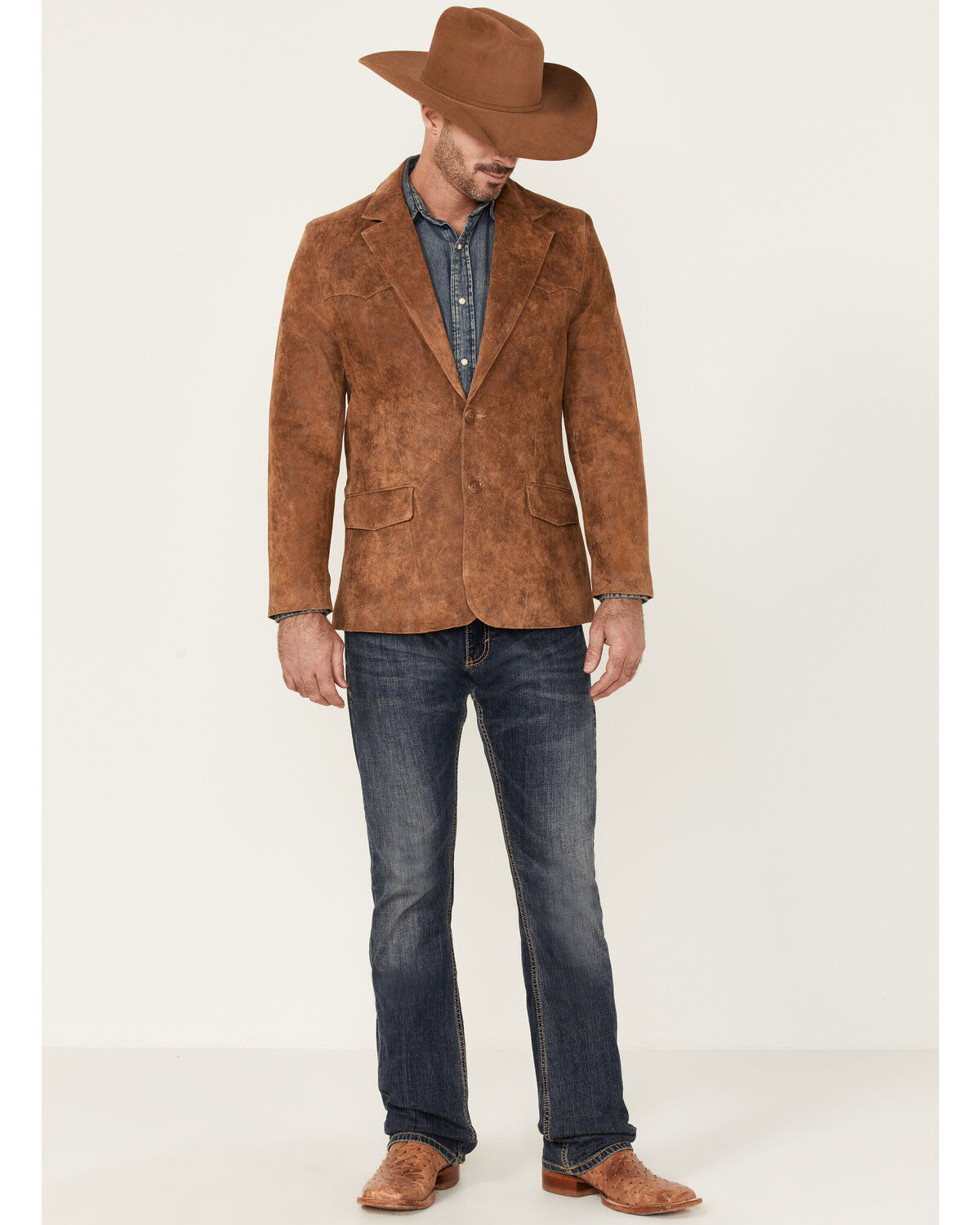 Cody James Men's Leather Blazer