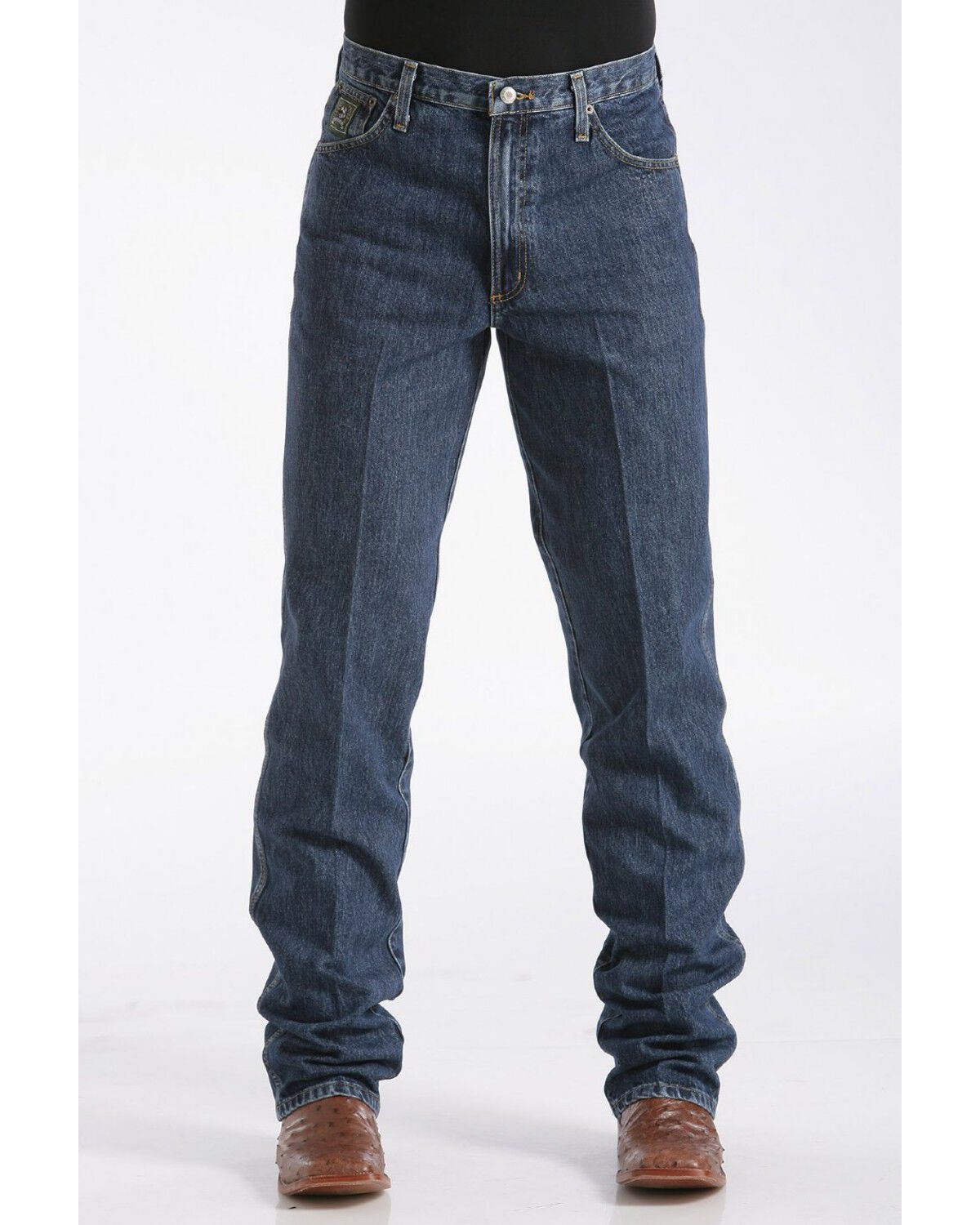 Cinch Men's Green Label Dark Wash Relaxed Denim Jeans 