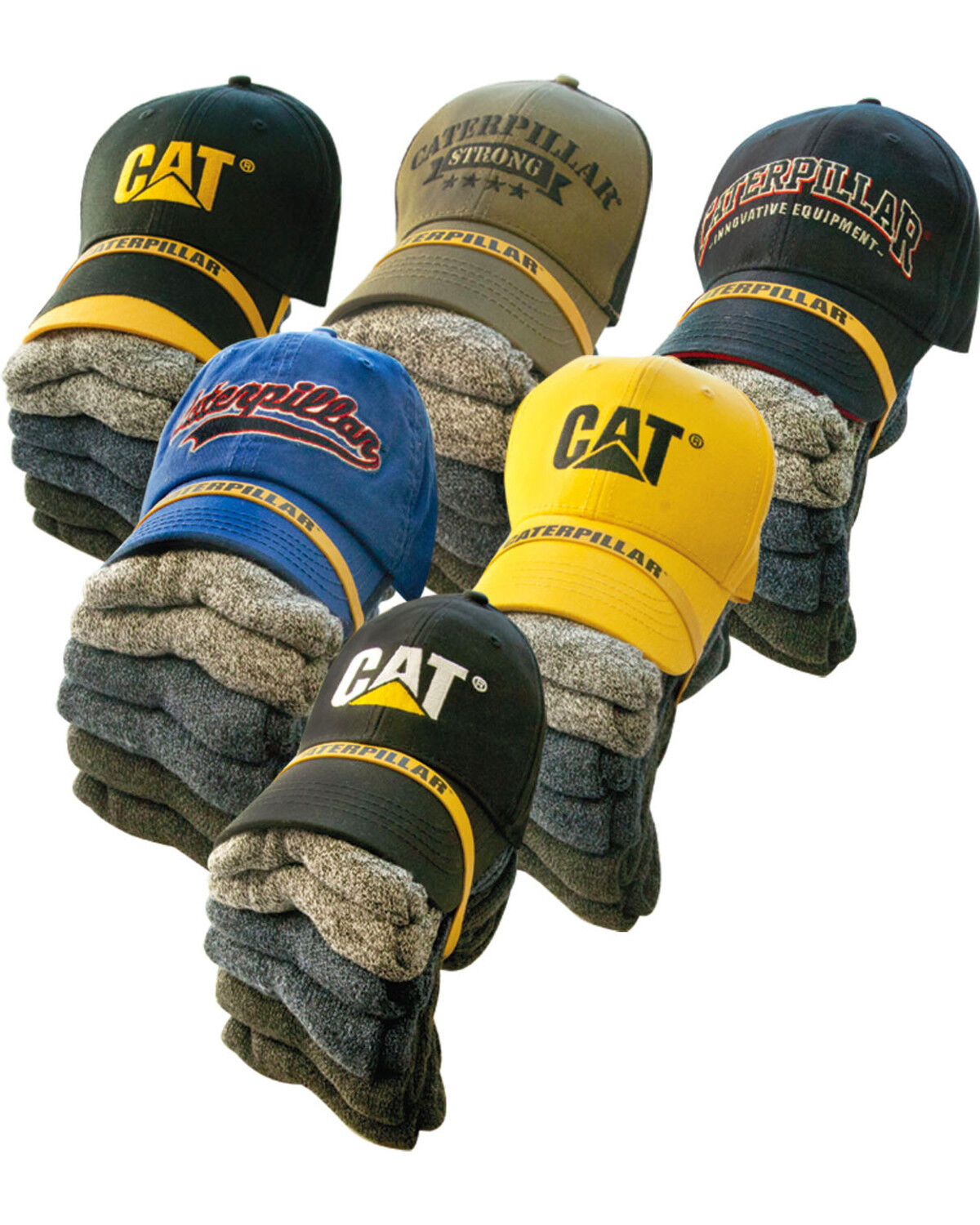 CAT Men's Ball Cap and Sock Bundle 