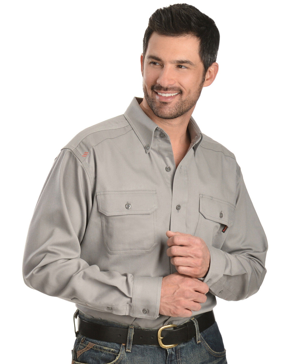Ariat Men's Flame Resistant Solid Long Sleeve Work Shirt - Big & Tall 