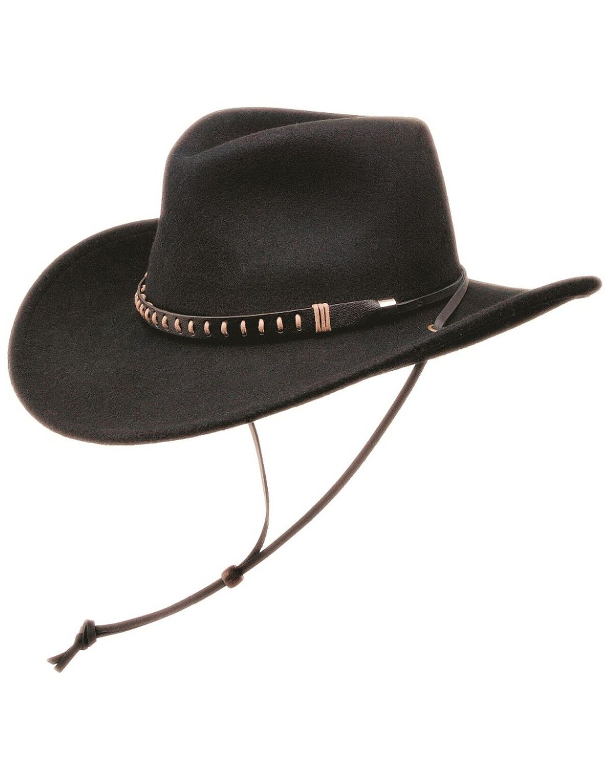 Black Creek Men's Chincord Crushable Felt Western Fashion Hat 