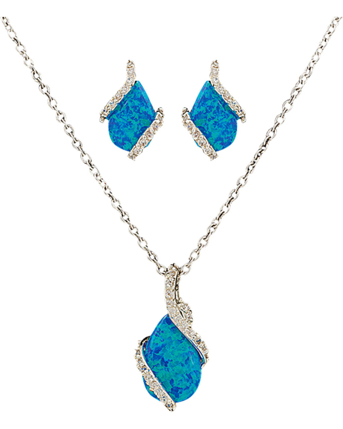Montana Silversmiths Women's River Lights Twin Paths Jewelry Set - 2 Piece 