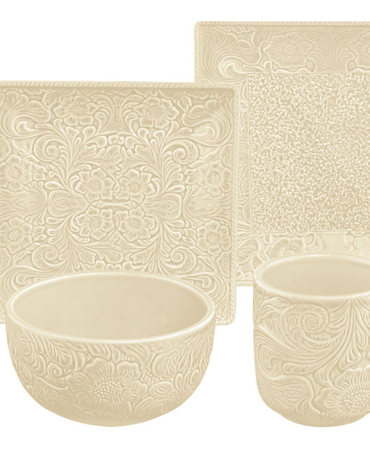 HiEnd Accents Savannah Dinnerware Set - 16 Piece 