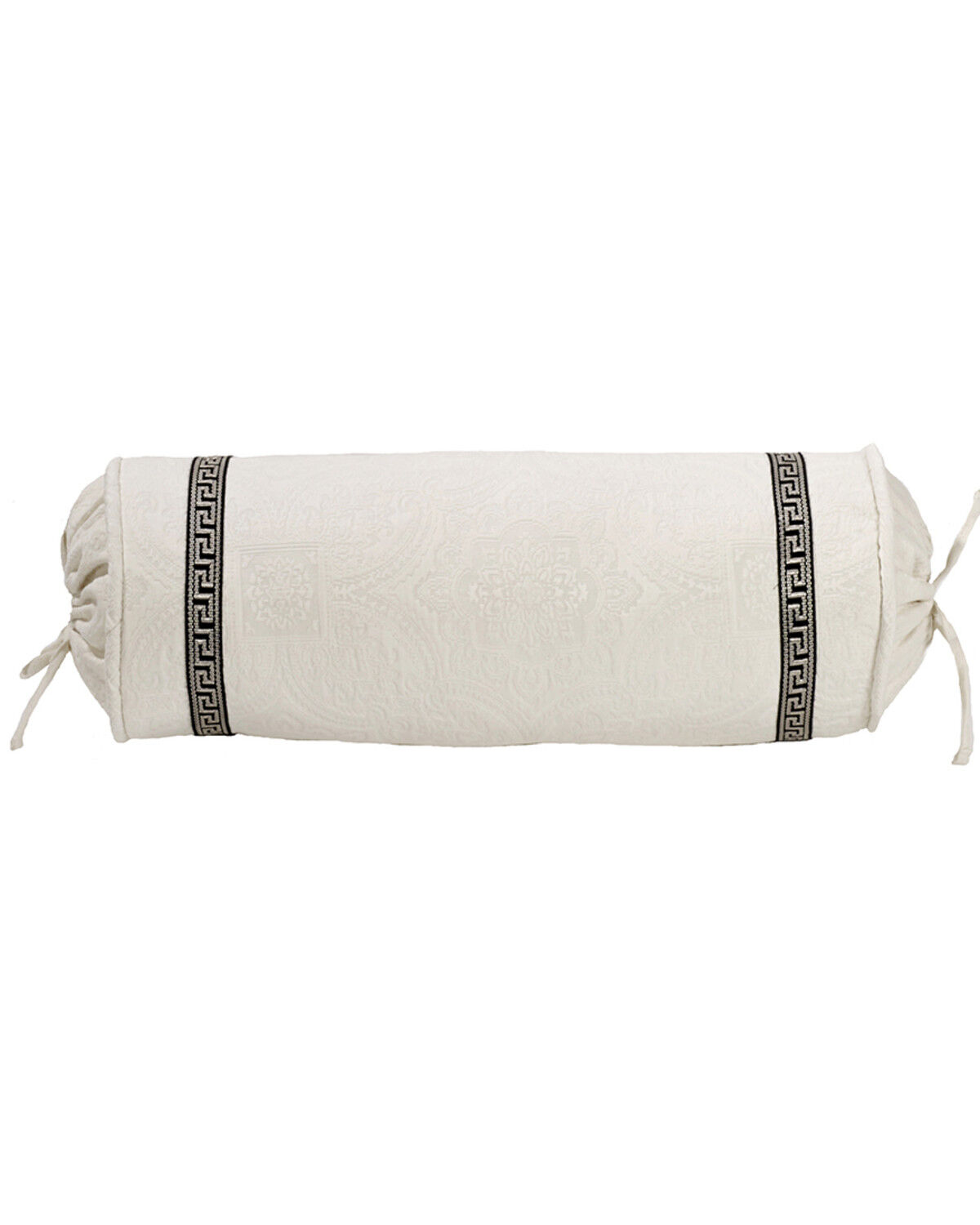HiEnd Accent White Augusta Matelasse Neckroll Pillow 