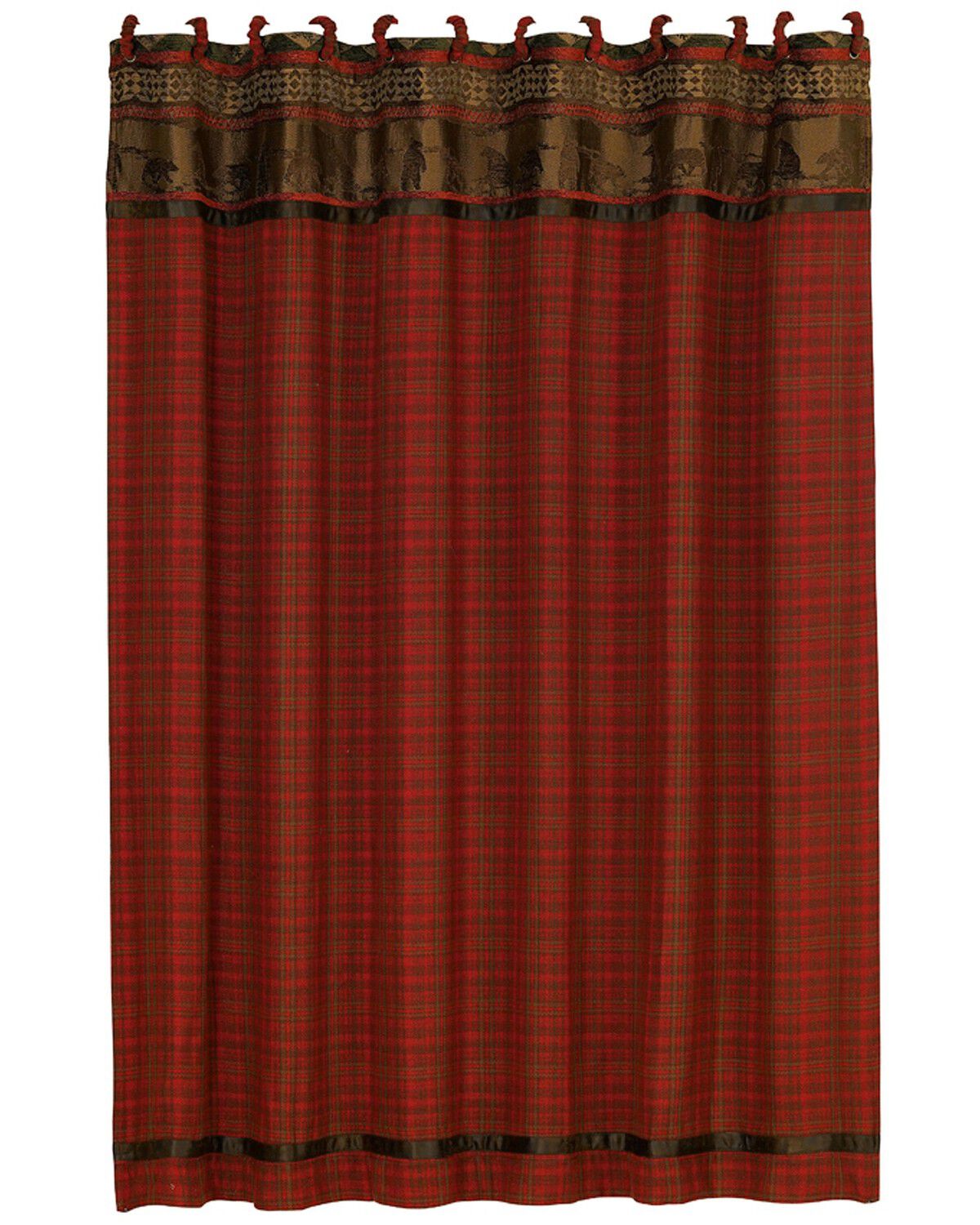 HiEnd Accents Cascade Lodge Shower Curtain 