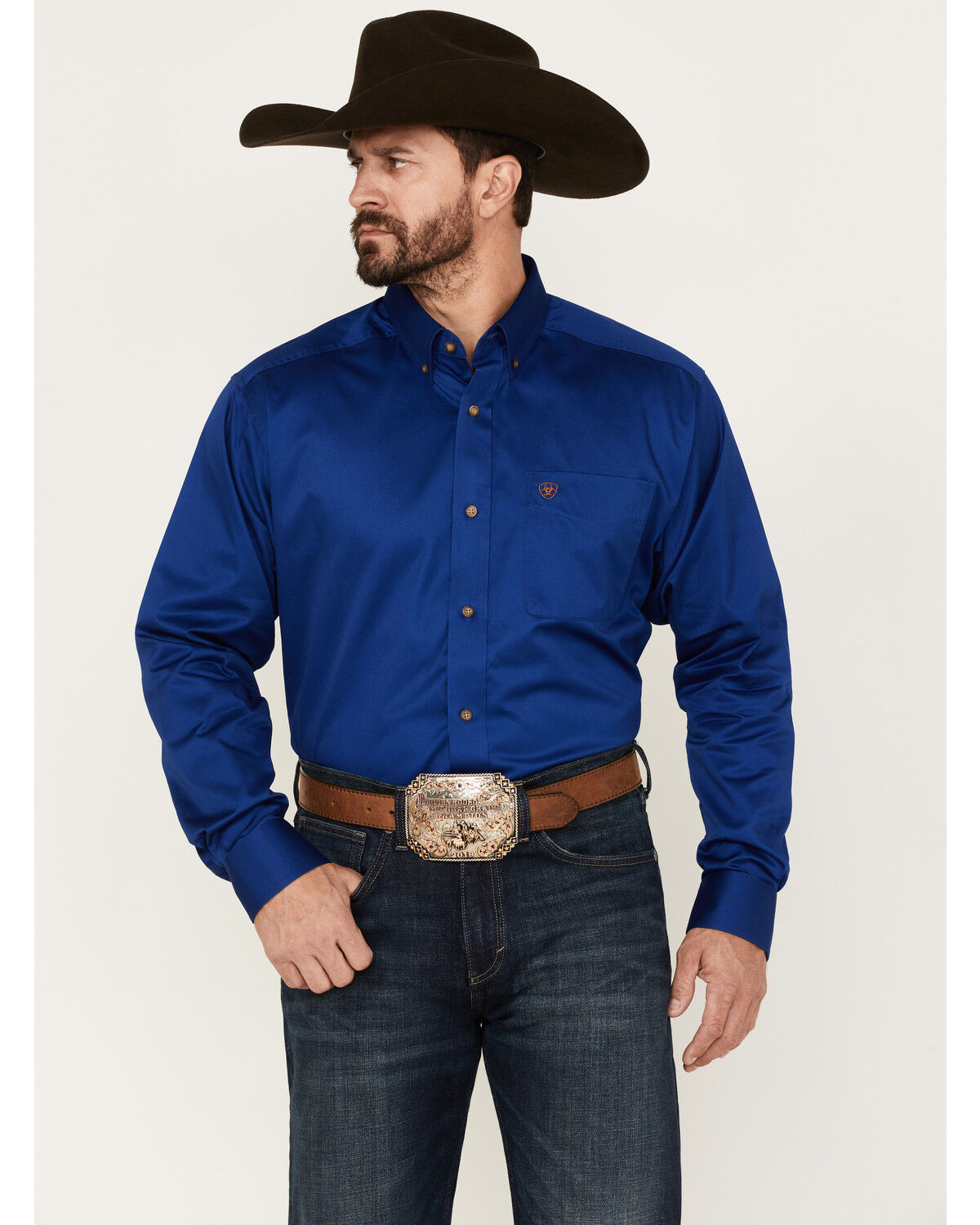 Ariat Men's Twill Long Sleeve Button-Down Shirt 