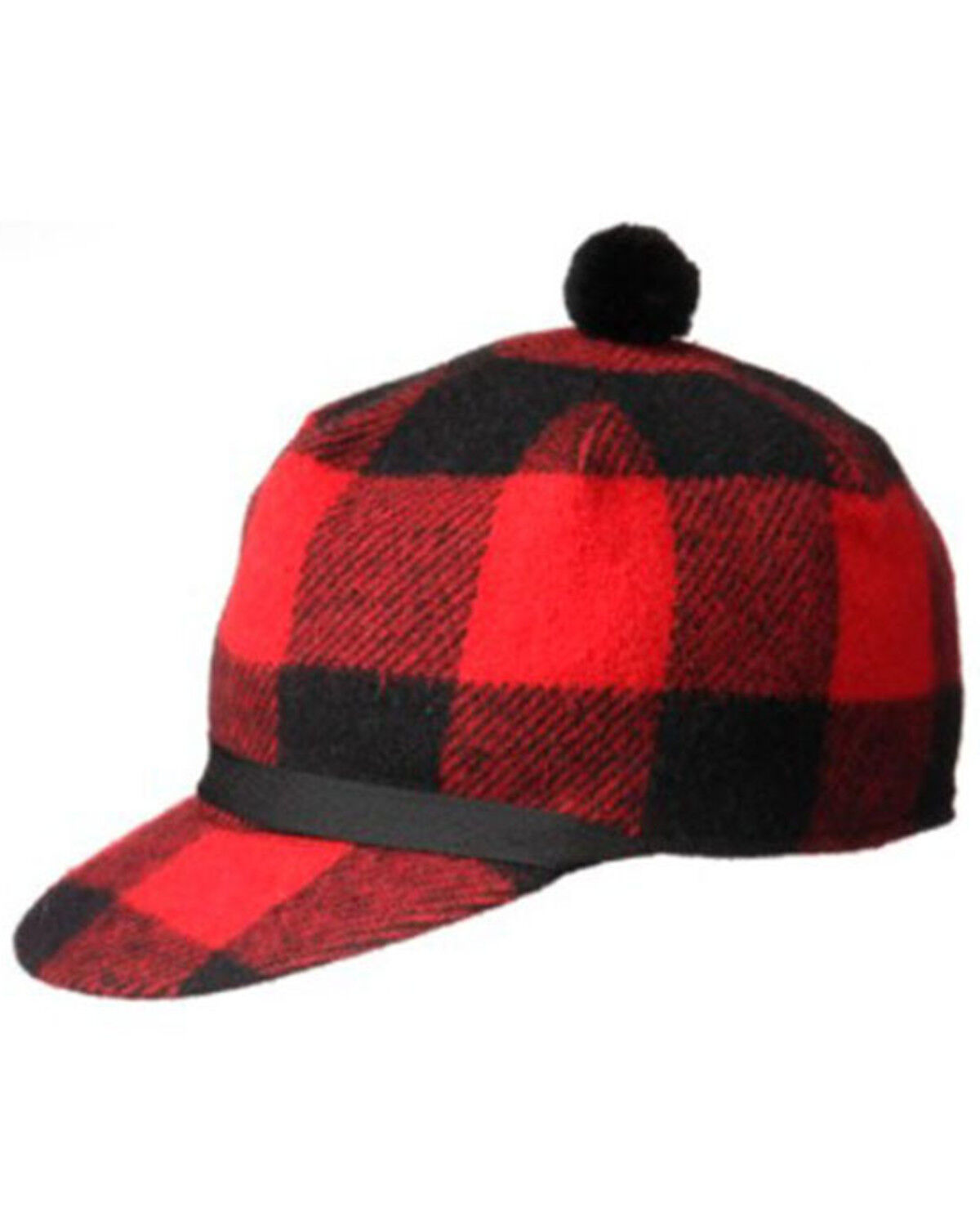 Crown Cap Men's Buffalo Check Stockman Work Cap 