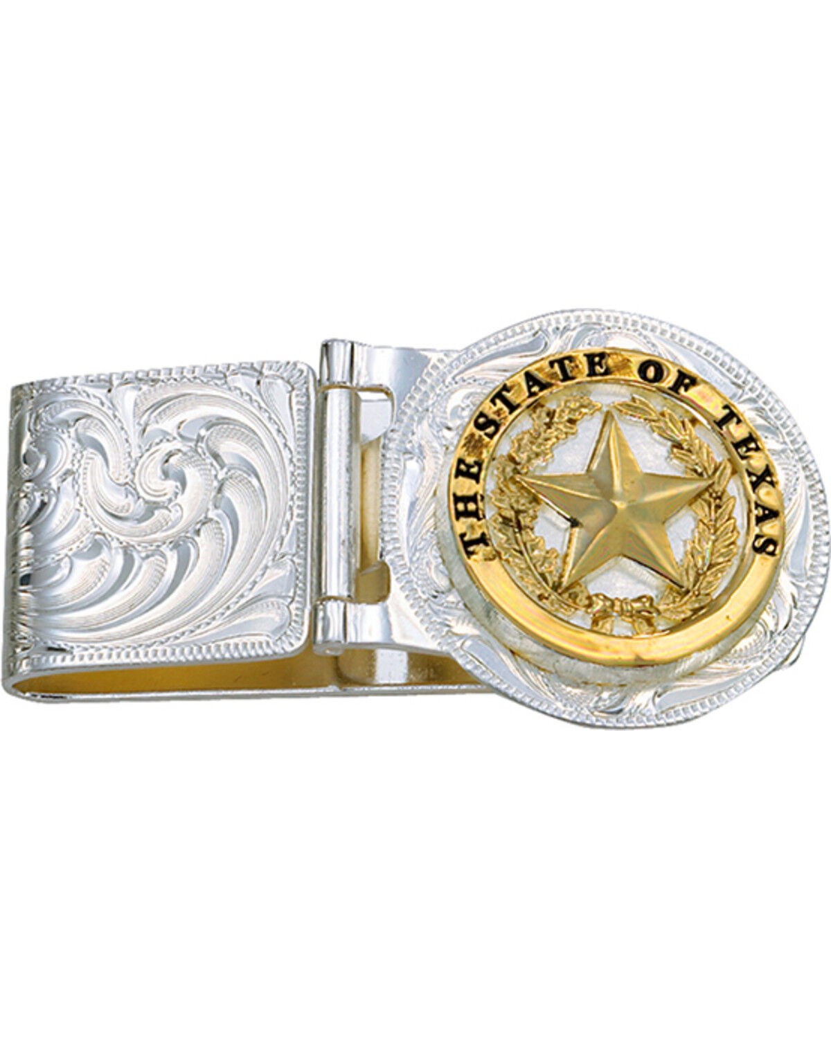 Montana Silversmiths Men's Texas Star Hinged Money Clip 