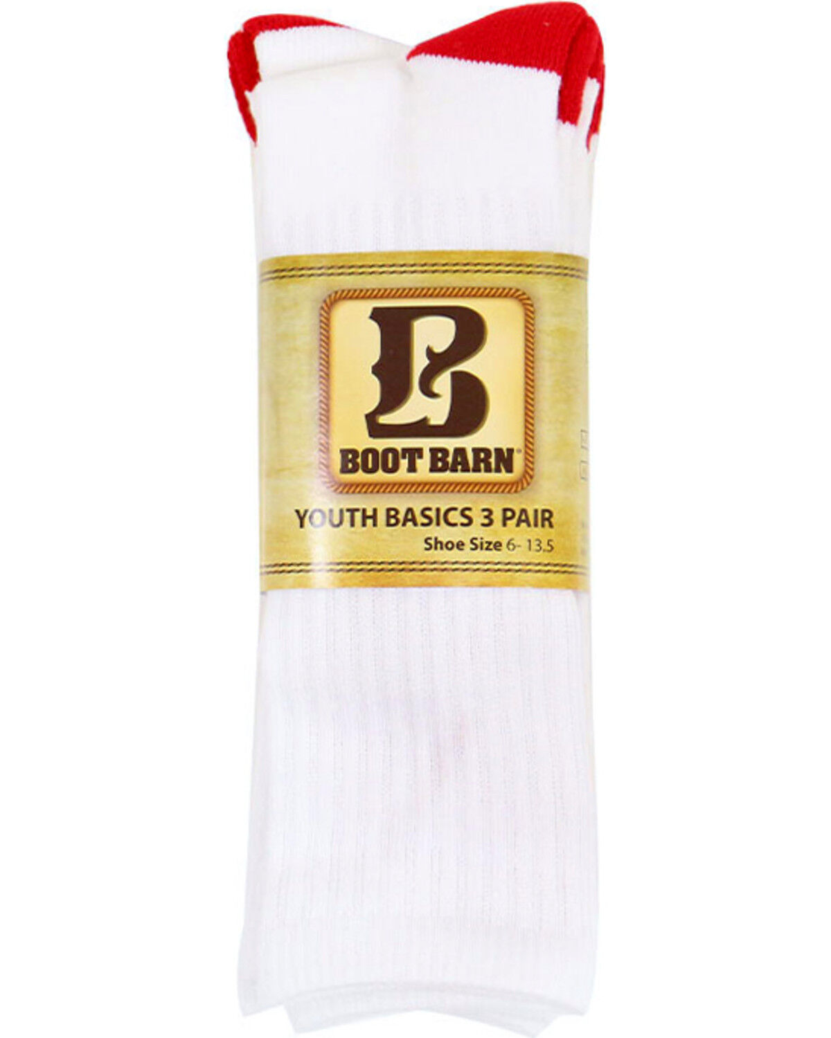 Boot Barn Boys' Crew Sock 3-Pack