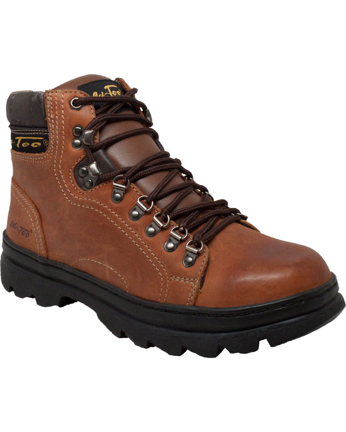 AdTec Men's Crazy Horse Leather 6" Work Hiker Boots - Soft Toe 