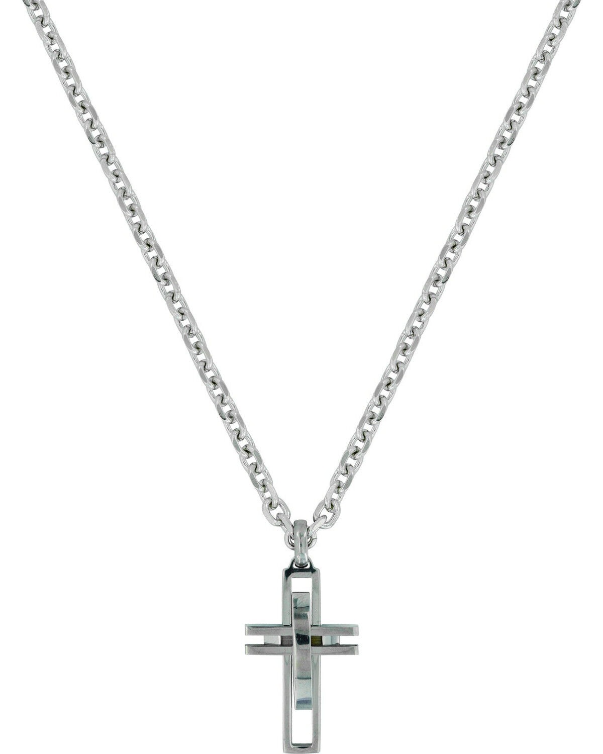 Montana Silversmiths Men's Modern Art Cross Necklace 