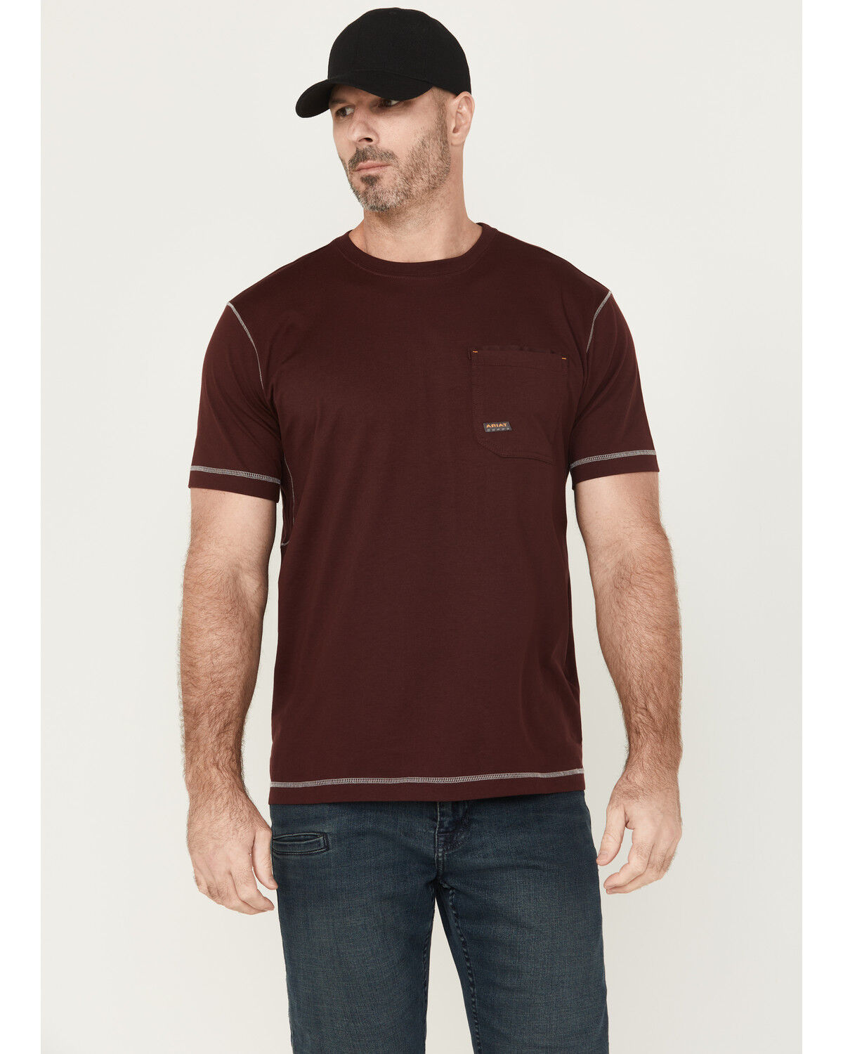 Ariat Men's Rebar Workman Solid Short Sleeve Work T-Shirt 