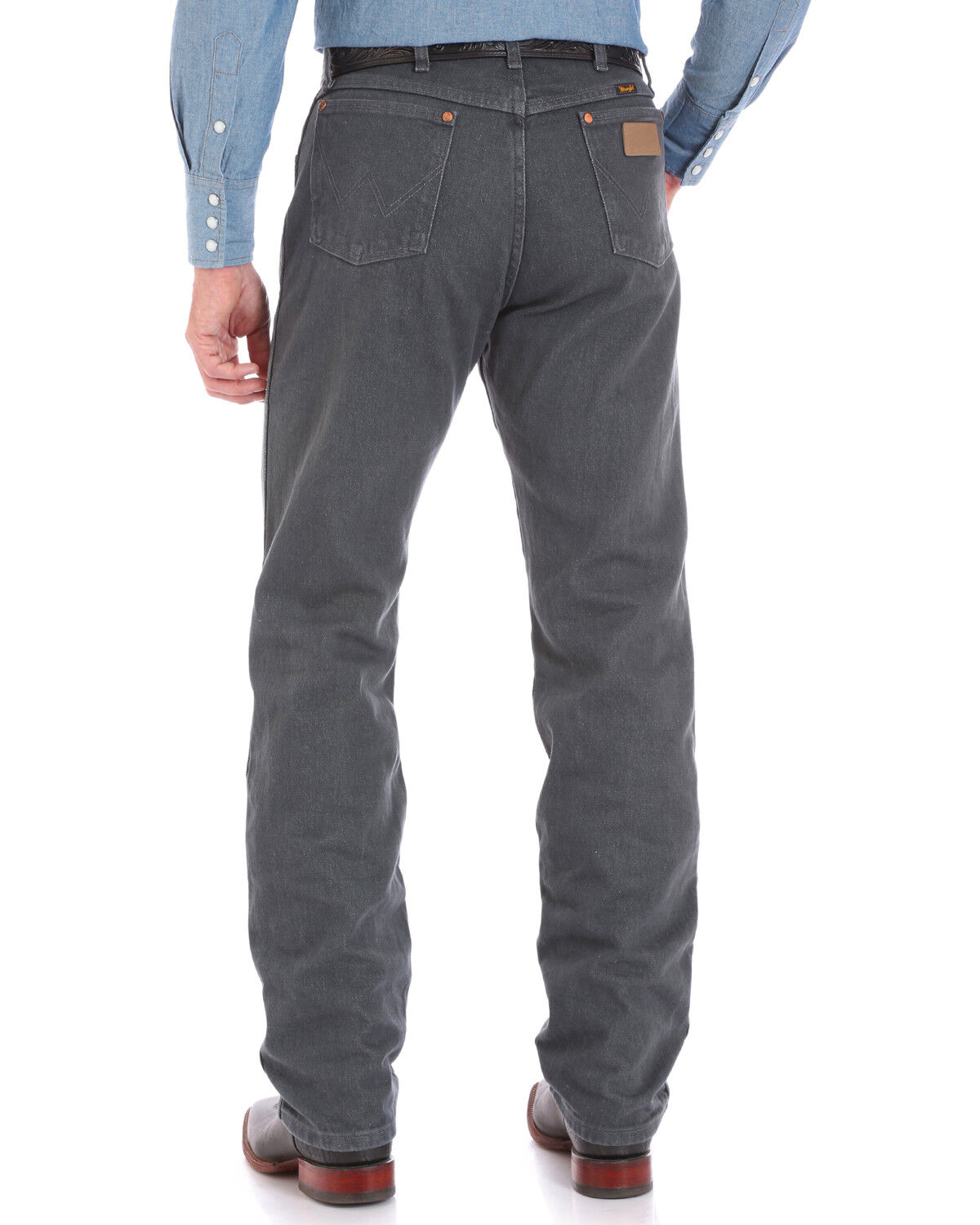 Wrangler Men's Charcoal Cowboy Cut Original Fit Jeans - Big 