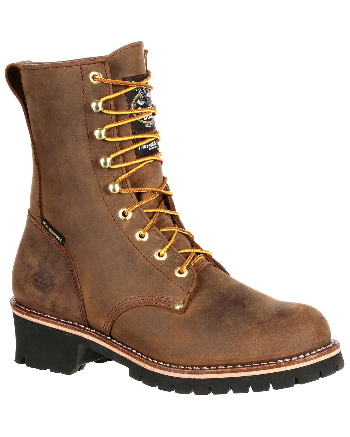 Georgia Boot Men's Waterproof Insulated Logger Work Boots - Steel Toe 