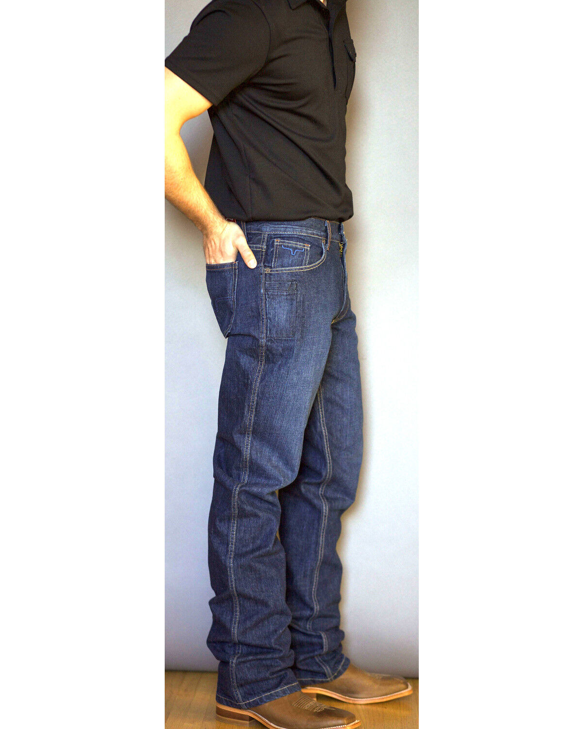Men Ranch Jeans Kimes Ranch Men's Dillon Relaxed Fit Bootcut Jeans - Country Outfitter