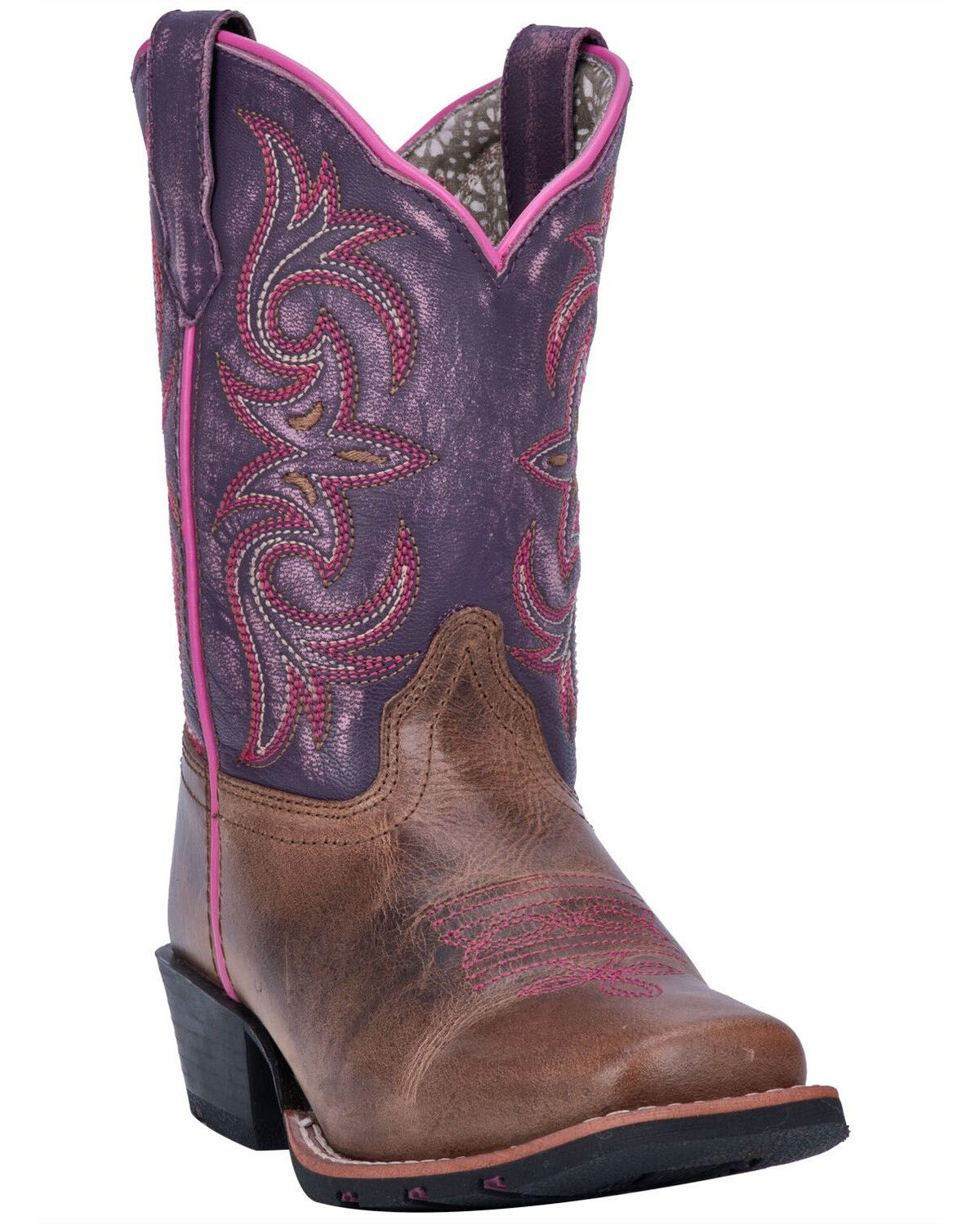 Dan Post Girls' Majesty Western Boots - Square Toe 