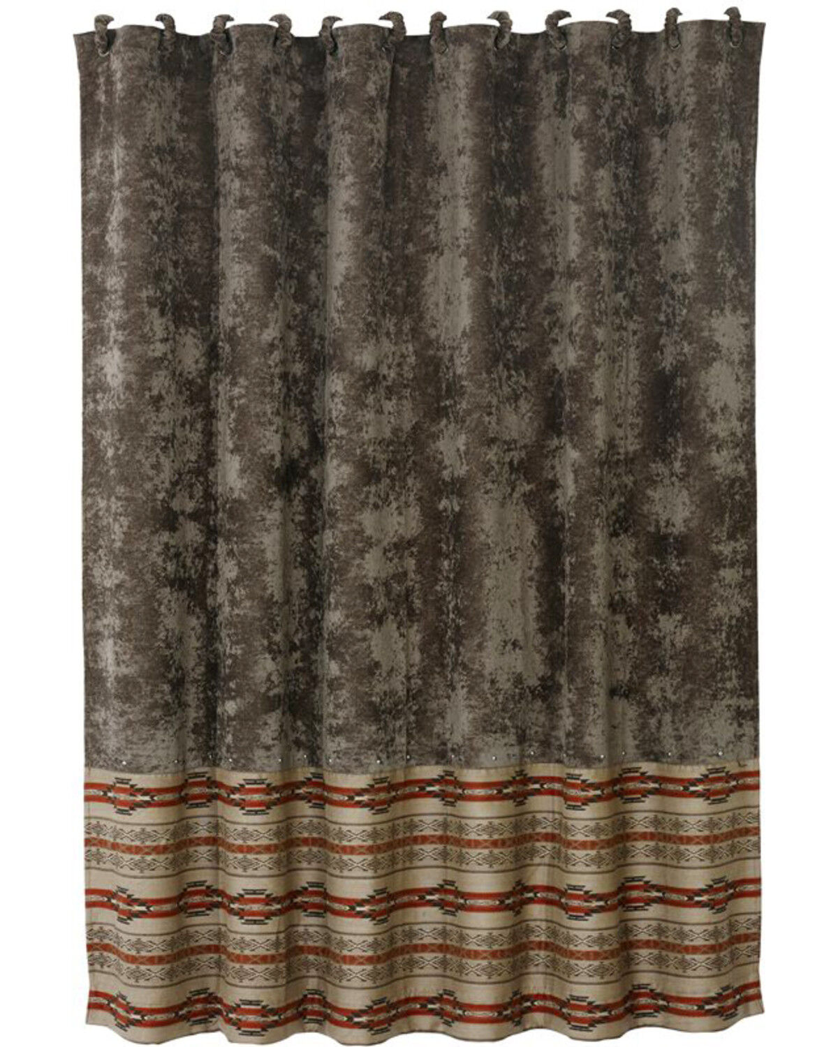 HiEnd Accents Silverado Matching Shower Curtain 