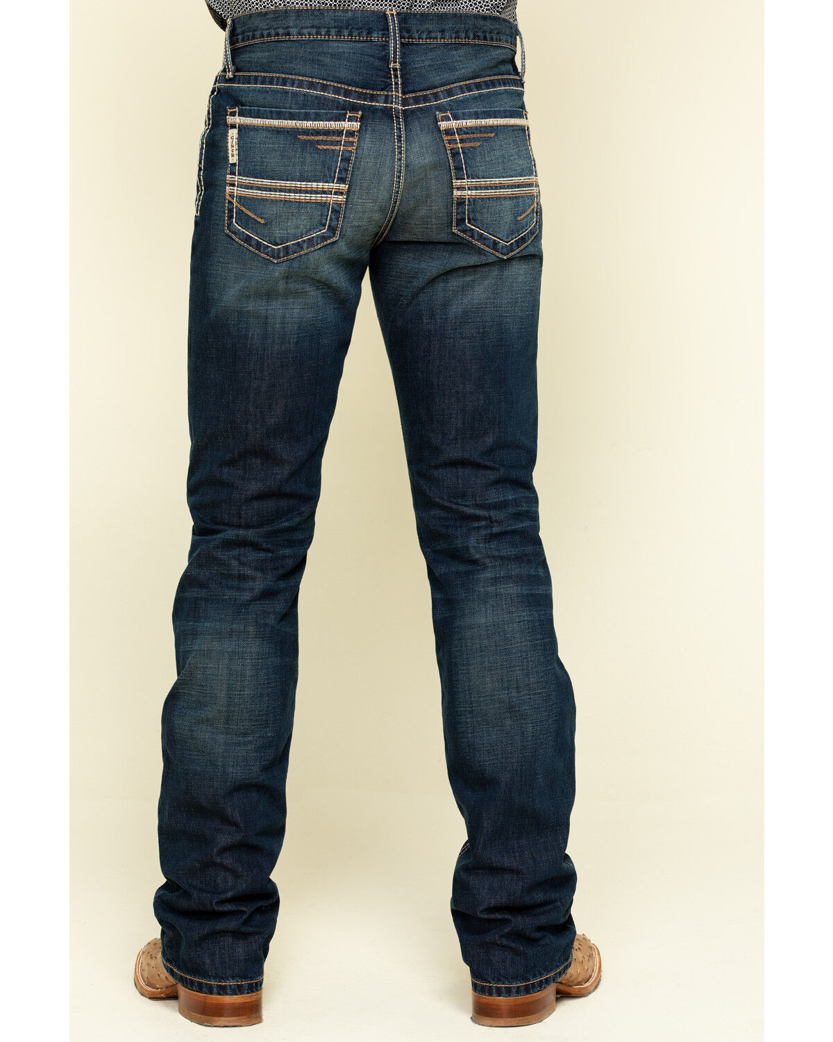 Cinch Men's Ian Dark Wash Slim Bootcut Rigid Denim Jeans 
