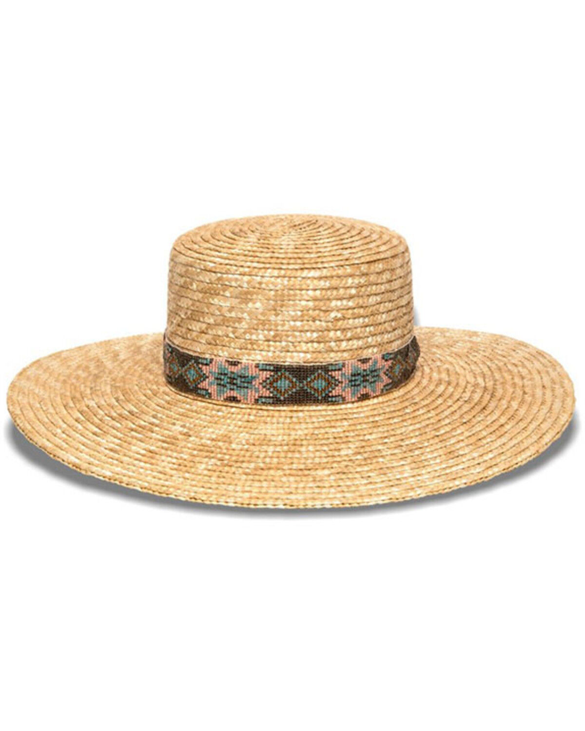 Nikki Beach Women's Bossa Straw Western Fashion Hat 