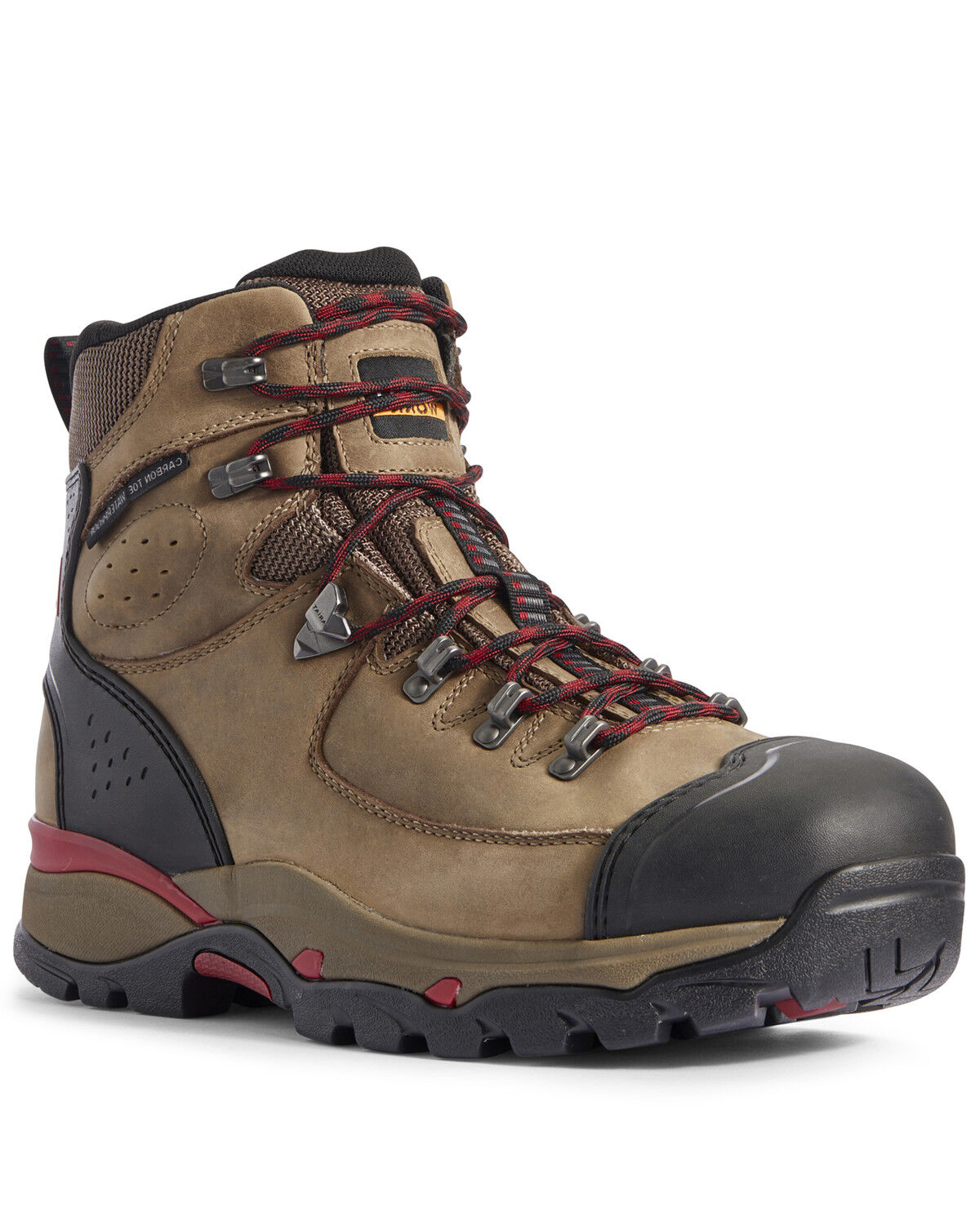 Ariat Men's Brown Endeavor Dark Storm Waterproof Work Boots - Composite Toe 