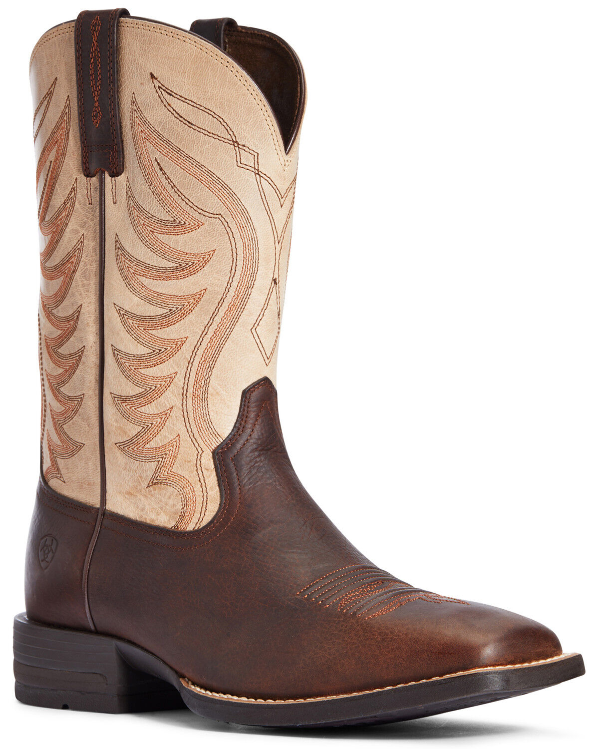 Ariat Men's Amos Barley Western Performance Boots - Broad Square Toe 