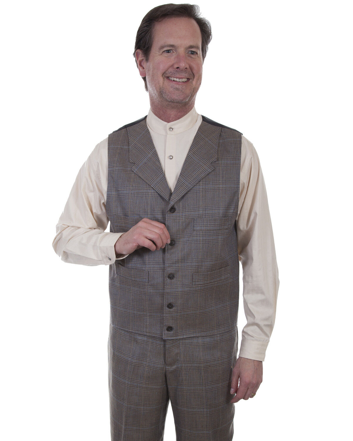 Scully Men's Plaid Vest 