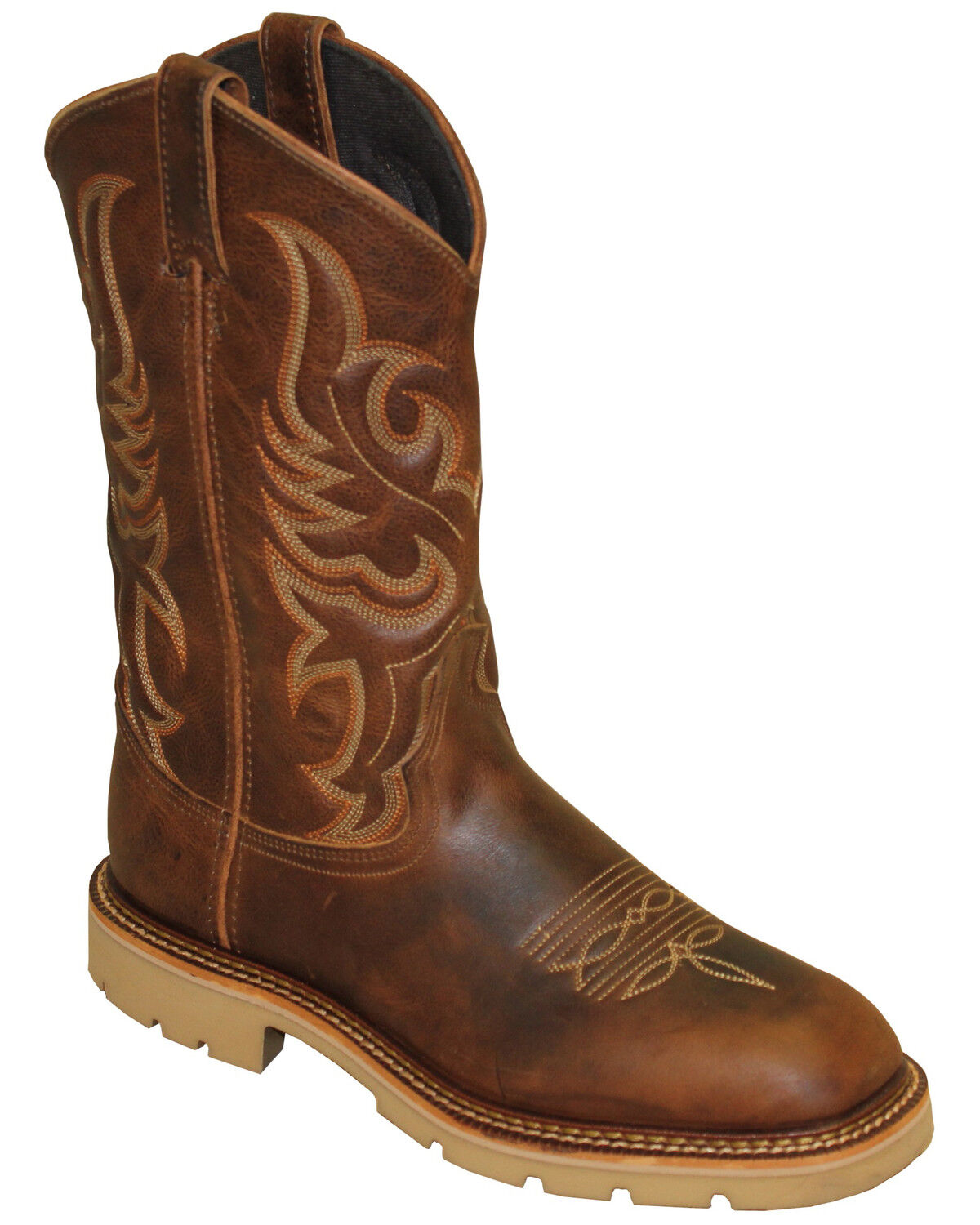 Abilene Men's Textured Hide Western Boots - Broad Square Toe 