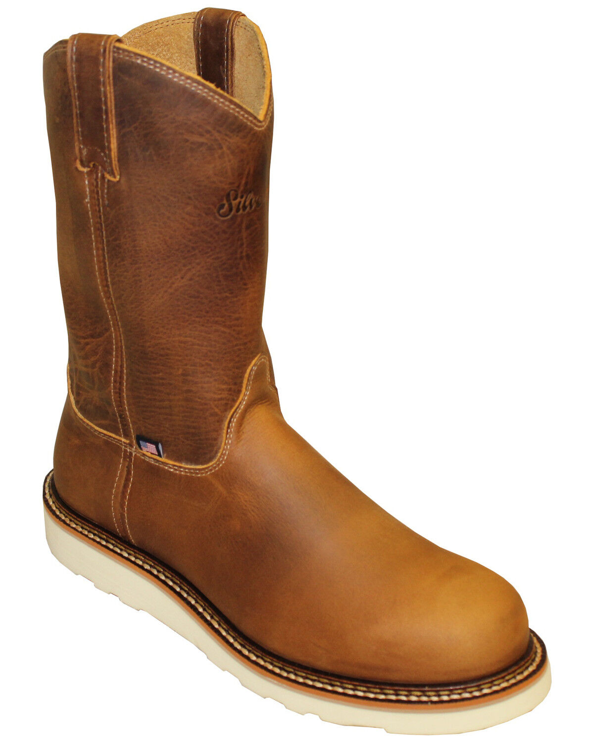 Silverado Men's Shipyard Western Work Boots - Soft Toe 