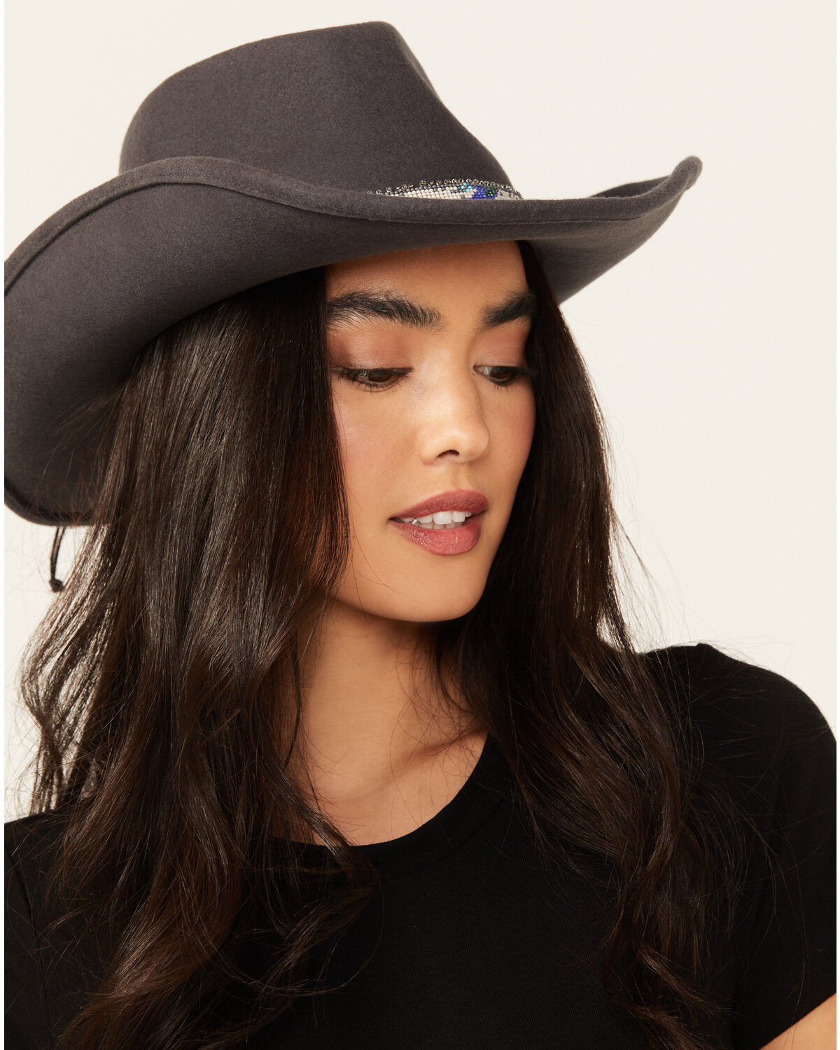 Nikki Beach Women's Mica Felt Western Fashion Hat 