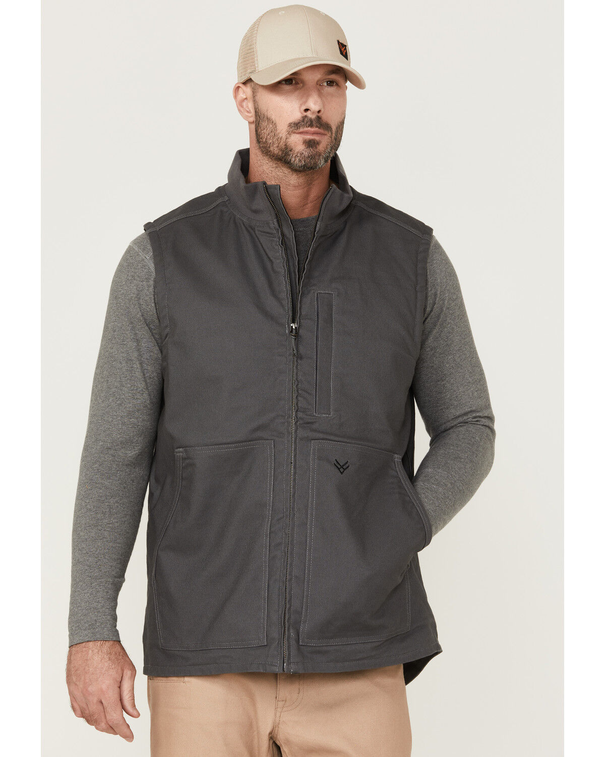 Hawx Men's Pro Zip-Front Insulated Work Vest 