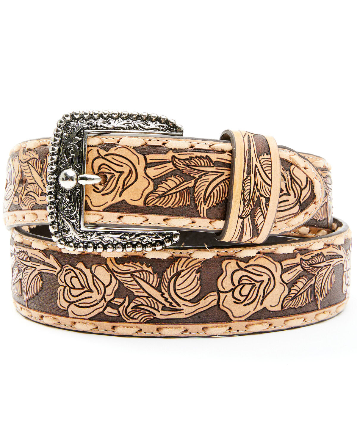 Idyllwind Women's Just A Rose Tooled Belt 
