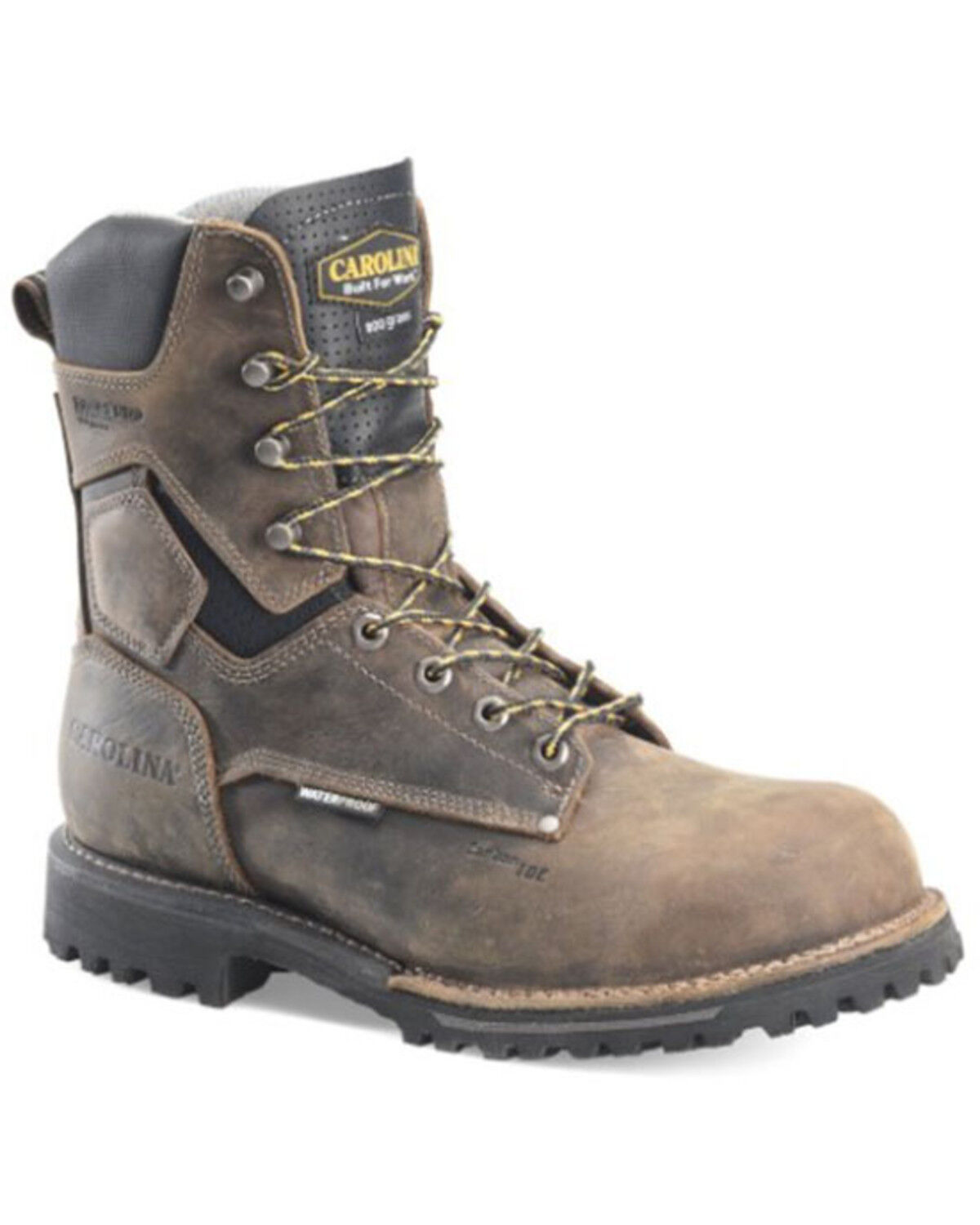 Carolina Men's Pitstop Waterproof 8" Work Boots - Carbon Toe 